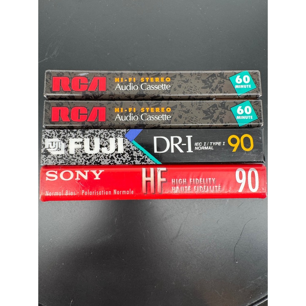 Sony HF 90 Fuji DR-I 90 RCA Hi-Fi Stereo Audio Cassette Tapes Sealed Lot of 4NOS - Picture 6 of 6